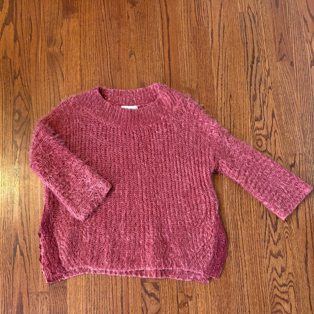 Knox Rose Fuzzy Knit Sweater (S)
